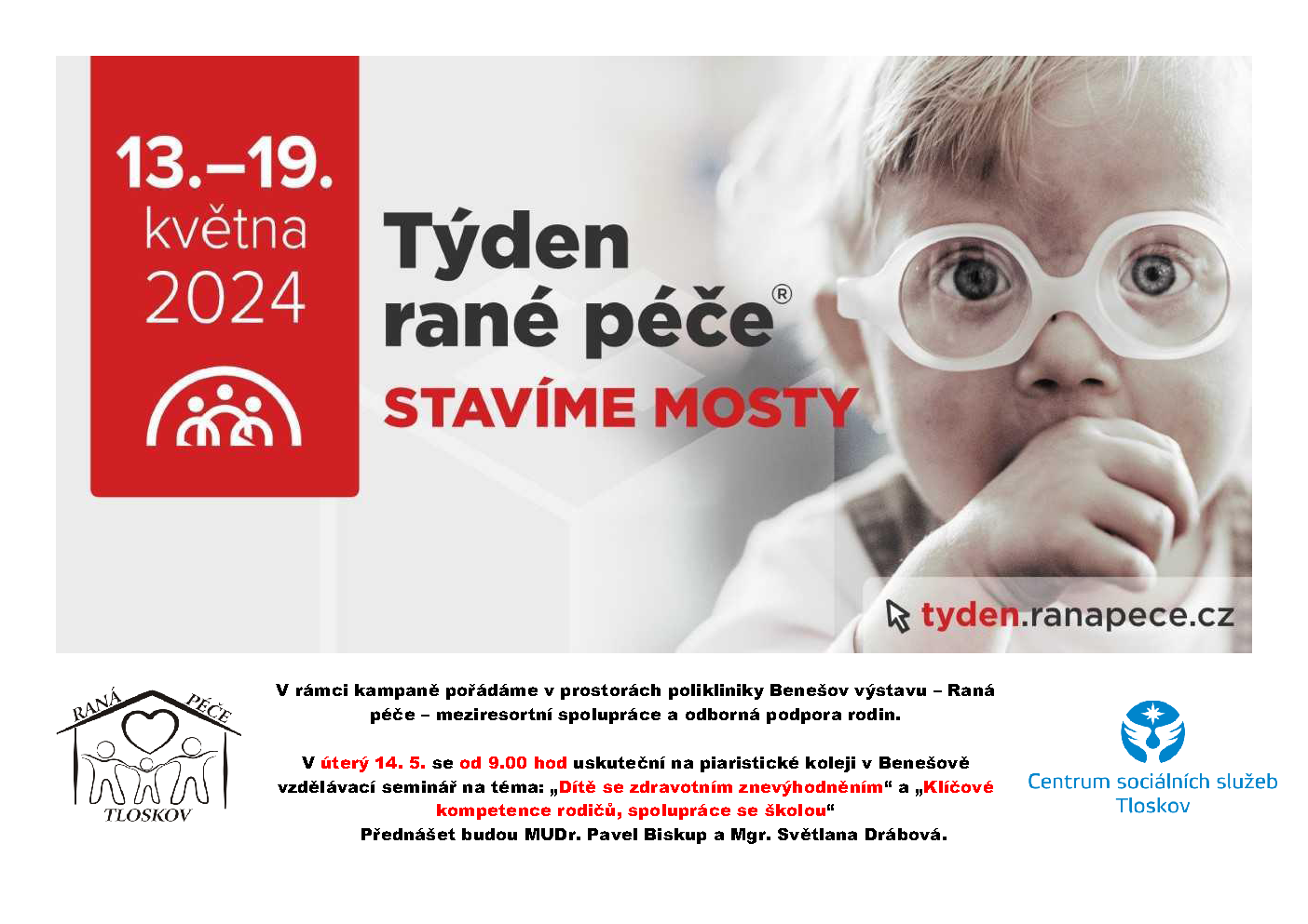 17. ročník osvětové kampaně Týden rané péče®.