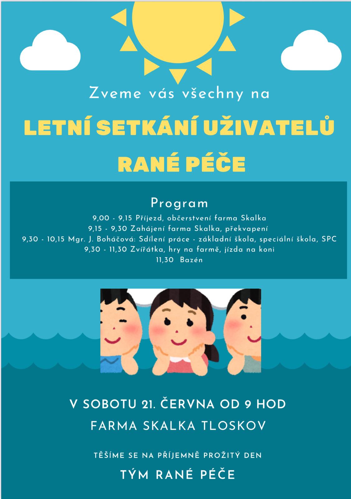 Letní setkání uživatelů RANÉ PÉČE 2025